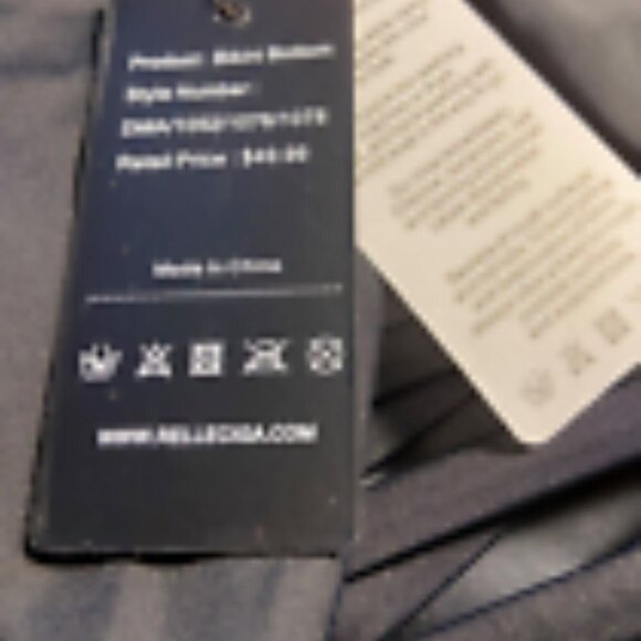 **RELLECIGA**Women's High Waisted Strap Bikini Bottom (S, Black) - Picture 3 of 4